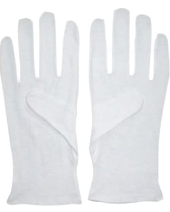 Image Lint-Free Cotton Gloves White - Pack of 10