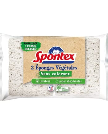 Image Spontex Rectangular Cellulose Sponges in Pack of 2