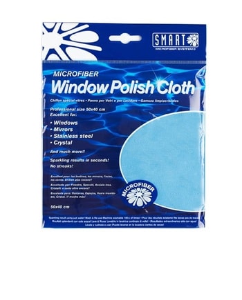 Image Window Polishing Cloth - Microfibre Blue - Pack of 10