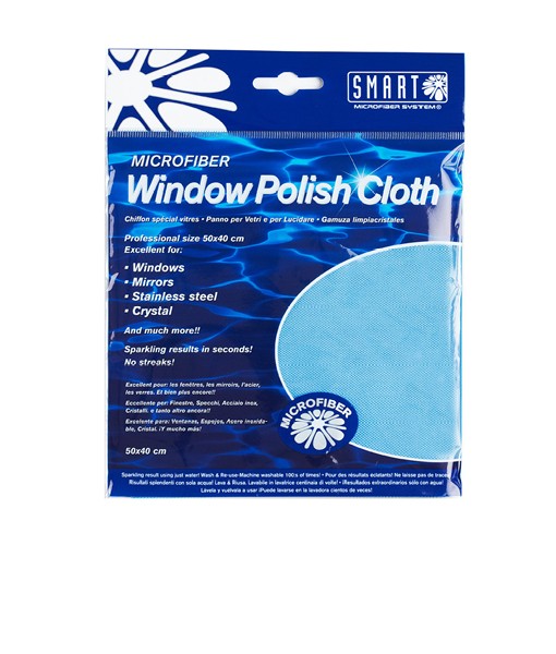 Image Window Polishing Cloth - Microfibre Blue - Pack of 10