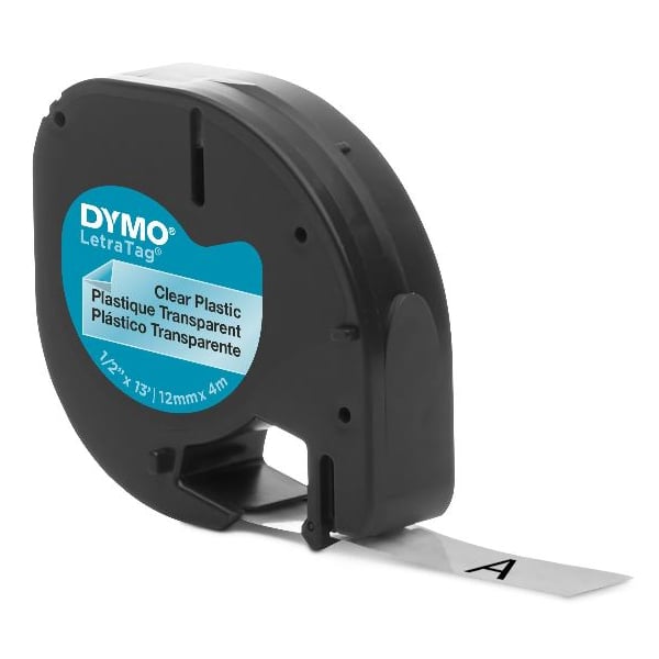 Dymo - Letratag Plastic Label Refill - Clear