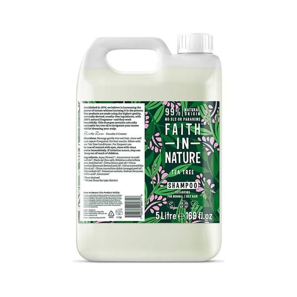 Faith in Nature - Shampoo - Tea Tree - 5L