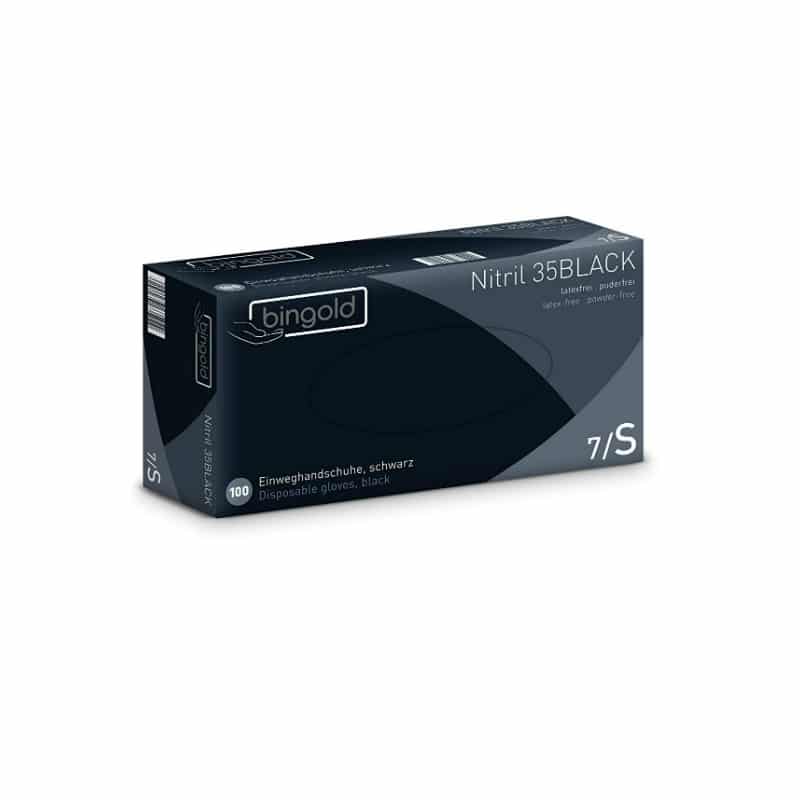 Image - Black Nitrile Gloves