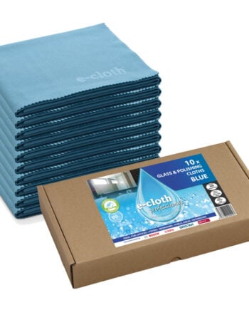 Image Ecloth Glass and Polishing Cloths Blue Pack of 10