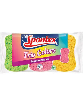 Image Spontex Trio Colours Sponges without Scourers