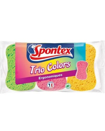 Image Spontex Trio Colours Sponges without Scourers