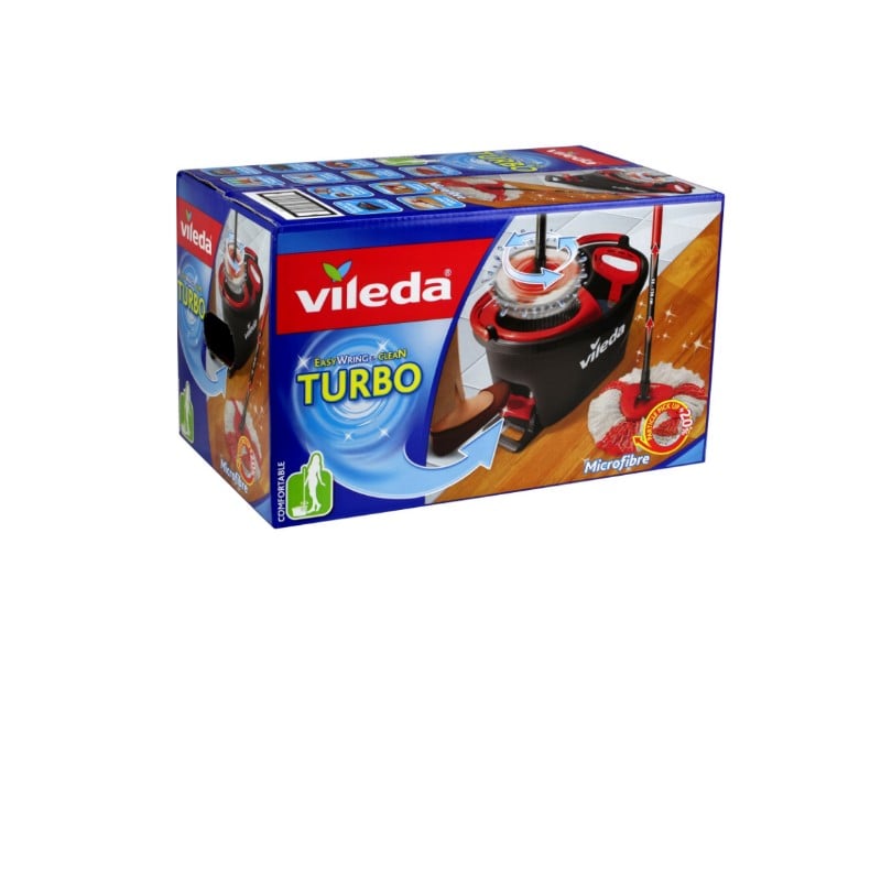 Vileda Turbo Microfibre Spin Mop and Bucket Set