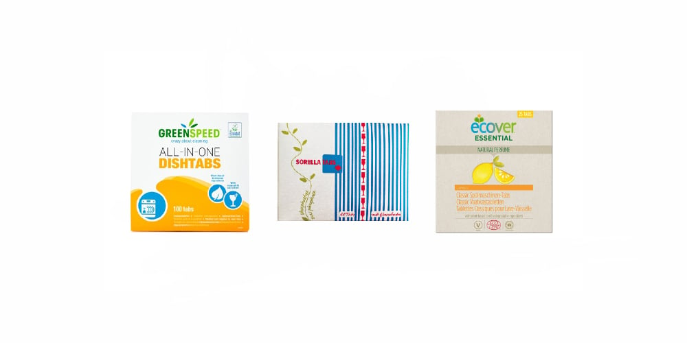 Standard supermarket products are often composed of badly degradable compounds. Eco-alternatives are made using plant-based, readily biodegradable ingredients.